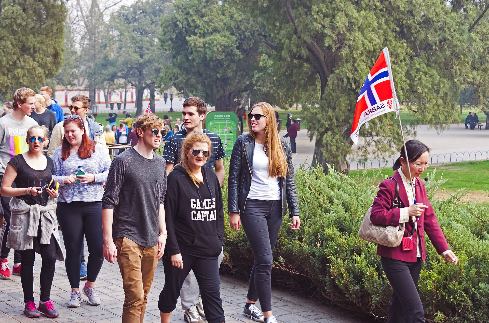 Local Guide Assisting Travelers